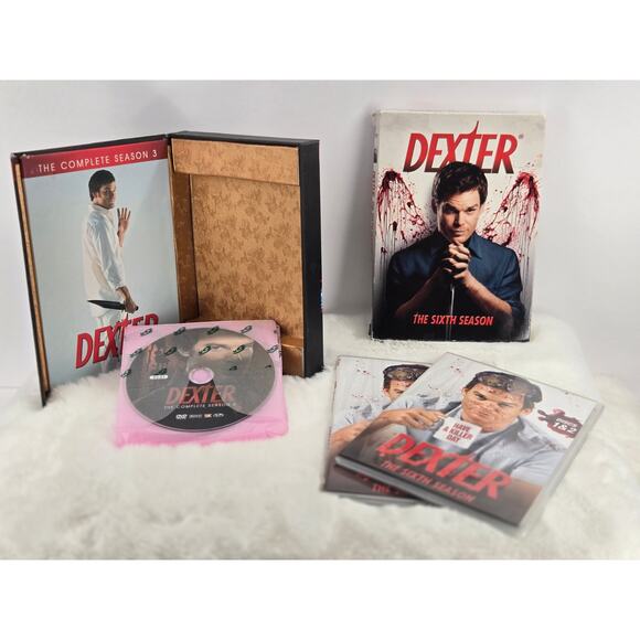 Dexter DVD Bundle Seasons 3 & 6 | Rare Collectors Season 3 Fabric Lined Box - Picture 1 of 5